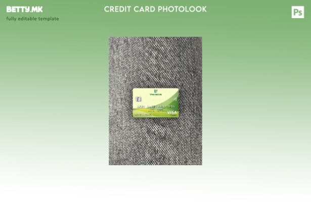 Модерен стил Виетнам Vietcombank виза електронска картичка photolook пред шаблон